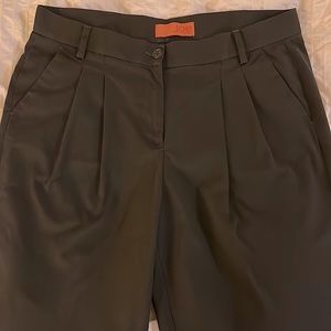 Pleated Cotton Trousers